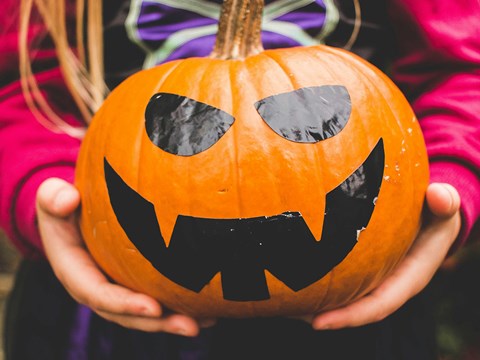 Halloween pumpkin carving